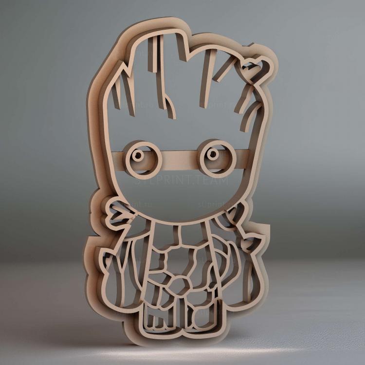 Формочка для печенья Baby Groot 001