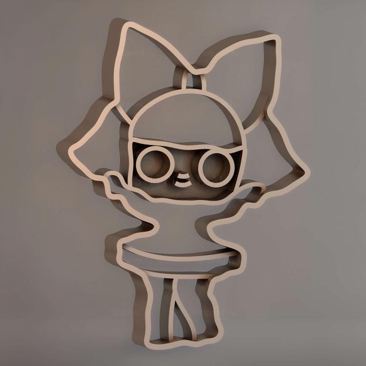 Формочка для печенья LOL doll