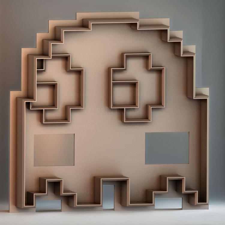 Формочка для печенья pacman ghost 3