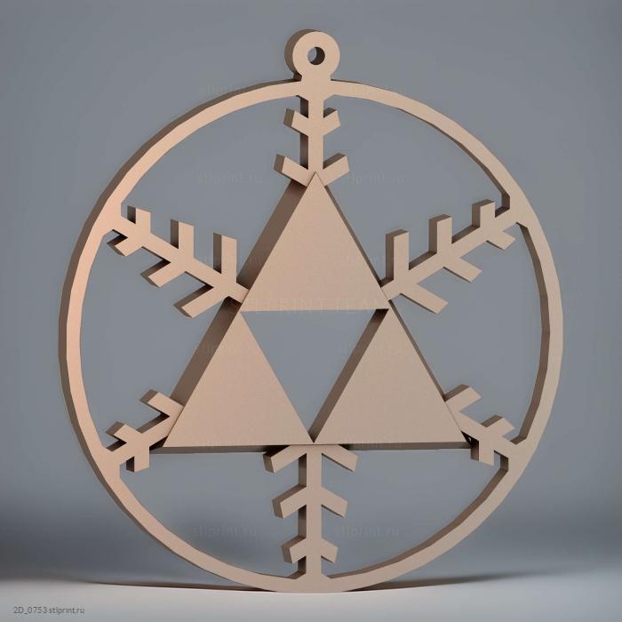 Украшение triforce zelda