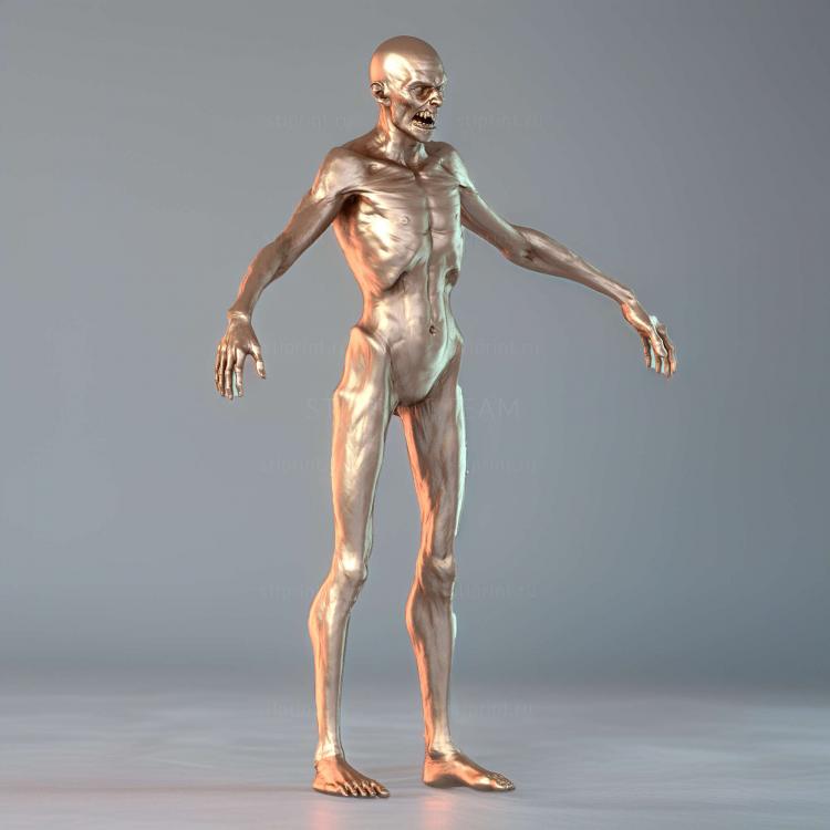 Лепить зомби Zbrush