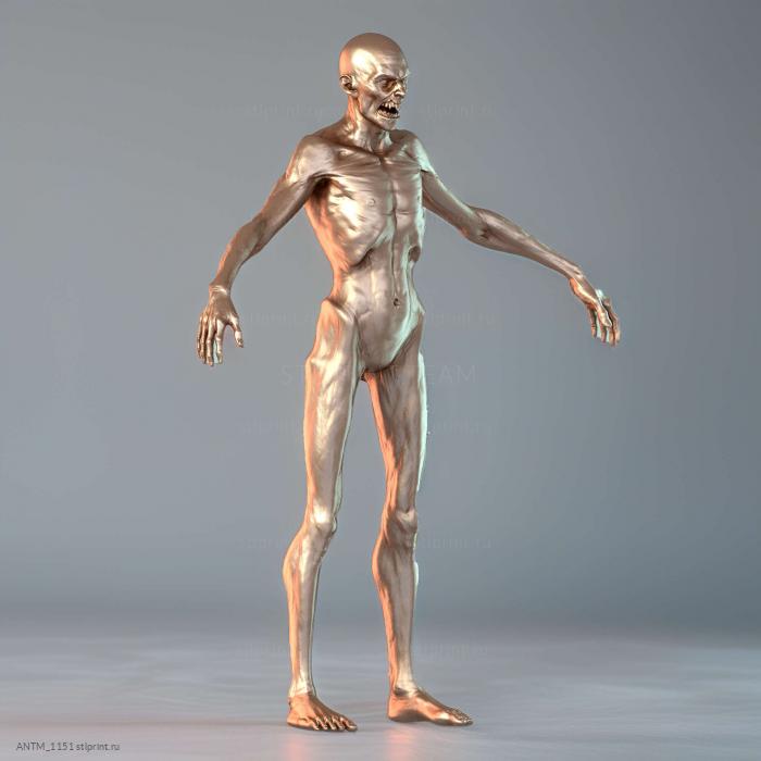 Лепить зомби Zbrush