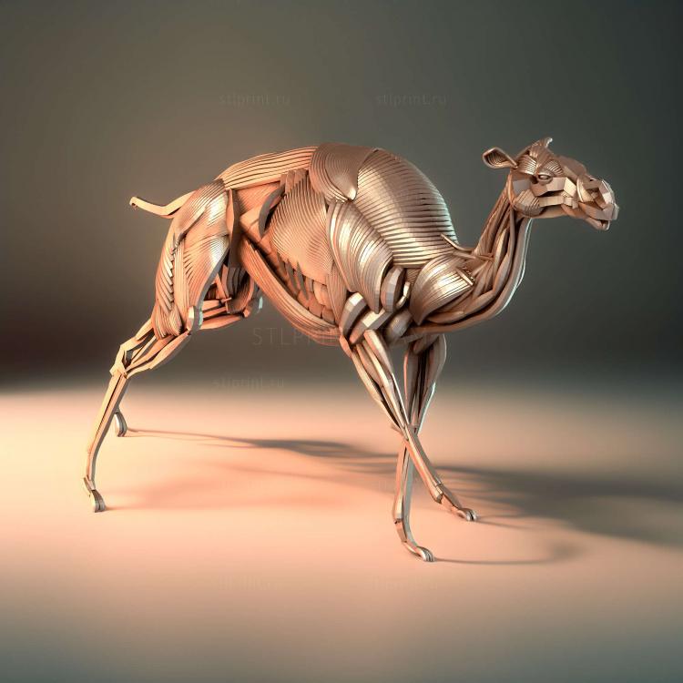 Бегущий верблюд ecorche