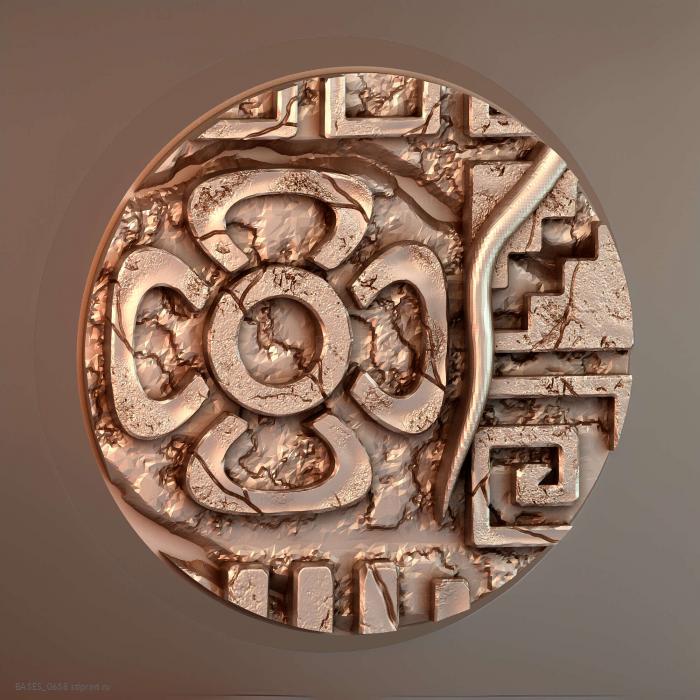 Круглый магнит Aztec 32 мм V3