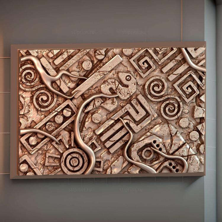 Квадратный магнит Aztec размером 50 x 75 мм