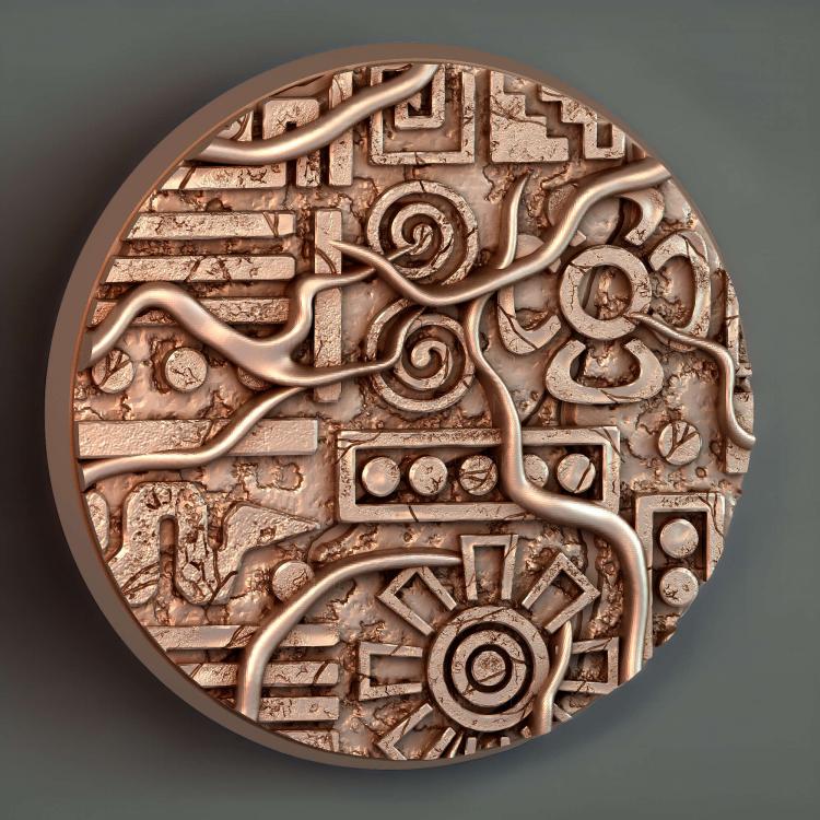 Круглый магнит Aztec диаметром 60 мм