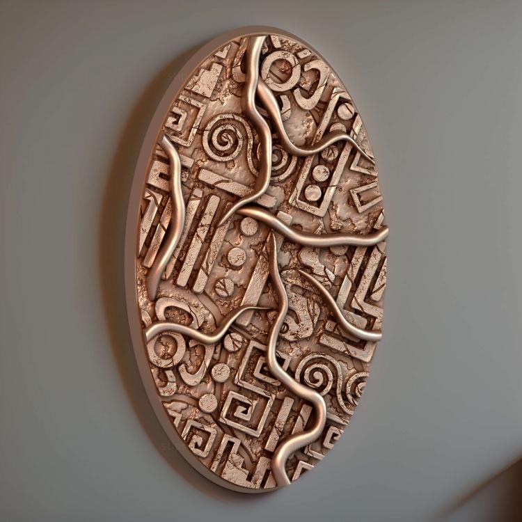 Овальный магнит Aztec 90 мм