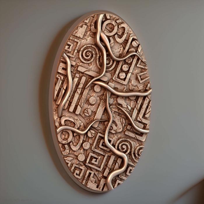 Овальный магнит Aztec 90 мм
