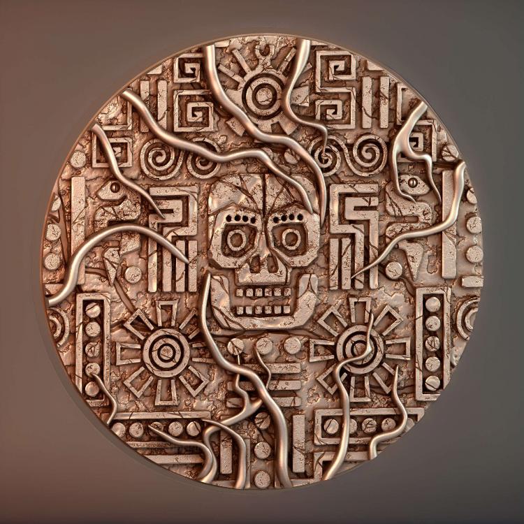 Круглый магнит Aztec 100 мм