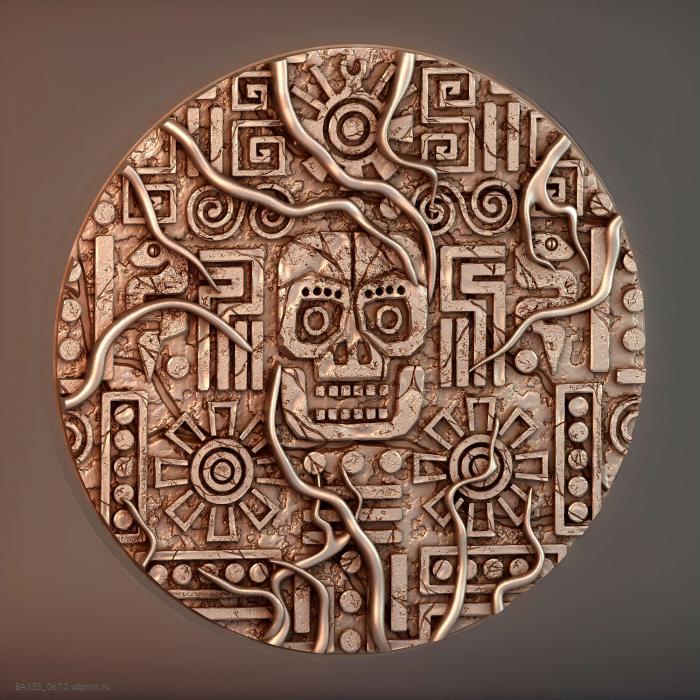 Круглый магнит Aztec 100 мм