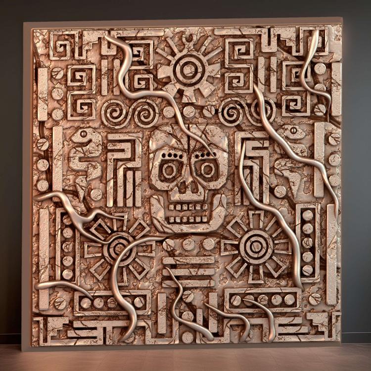 Квадратный магнит Aztec 100 мм