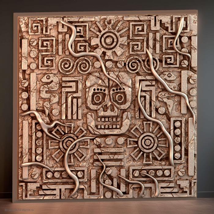 Квадратный магнит Aztec 100 мм