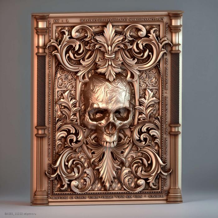 Череп в викторианской раме