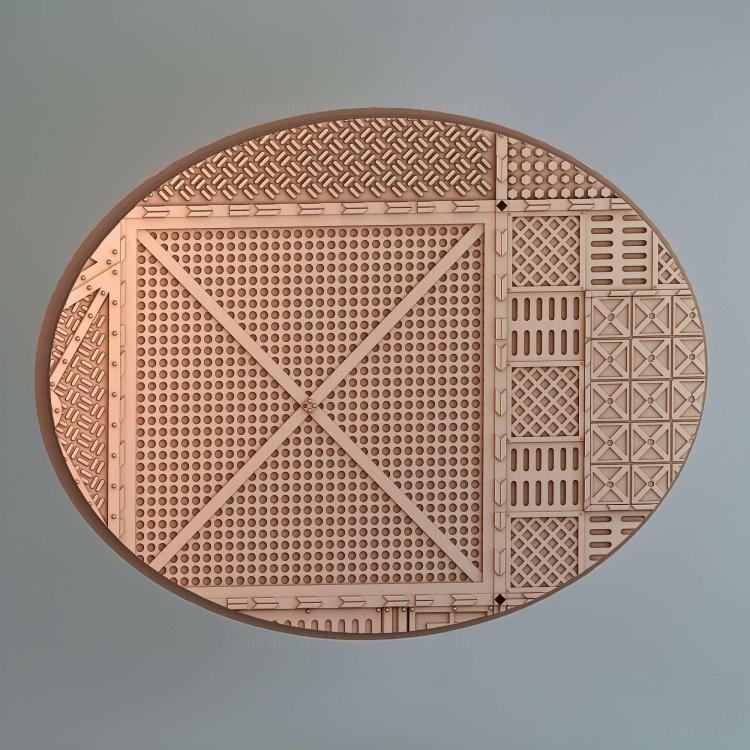 Овальное основание 120x92 мм indr 03