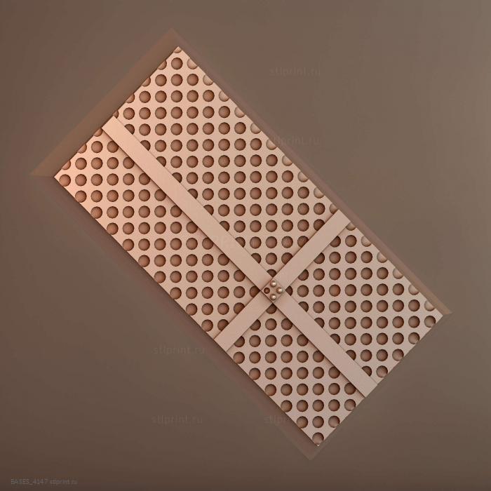 Прямоугольное основание 50x25 мм indr 07