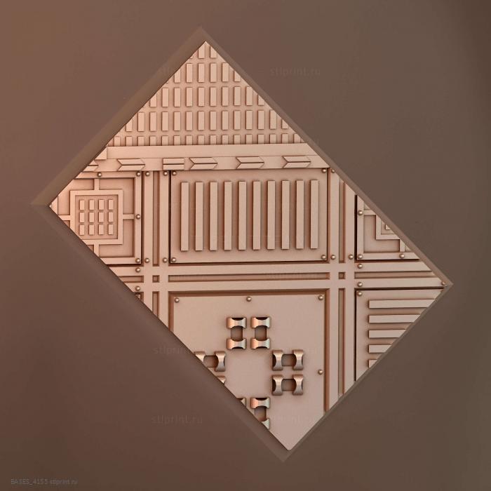 Прямоугольное основание 60x40 мм indr 06