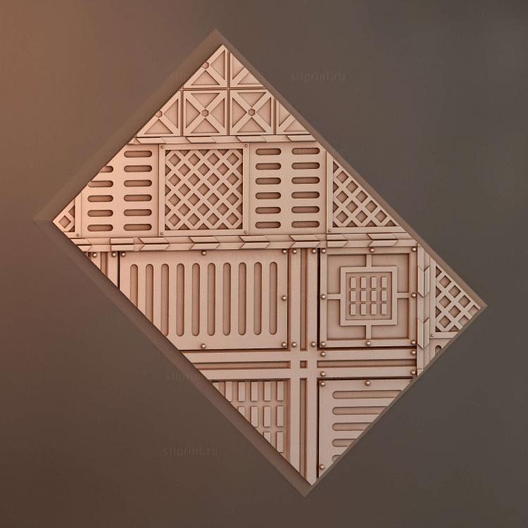 Прямоугольник 60x40 мм с основанием indr 11