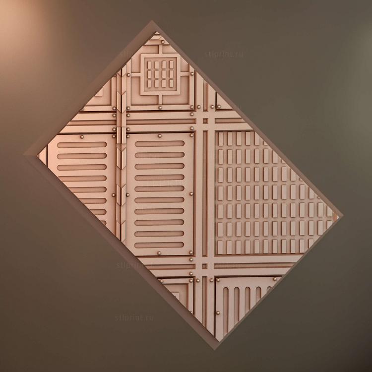Прямоугольник 60x40 мм с основанием indr 13