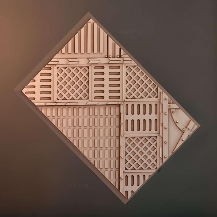 Прямоугольник 60x40 мм с основанием indr 14