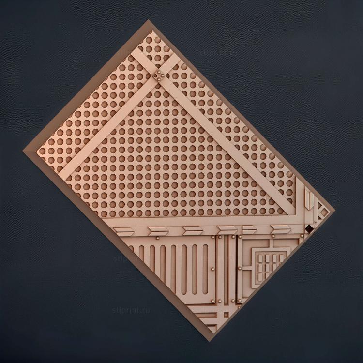 Прямоугольник 60x40 мм с основанием indr 15