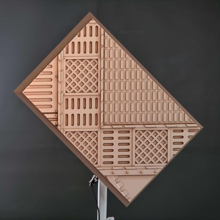 Прямоугольник 60x40 мм с основанием indr 16