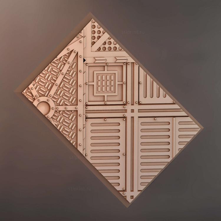Прямоугольник 60x40 мм с основанием indr 17