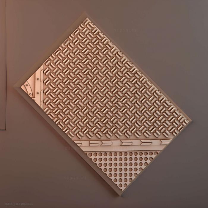 Прямоугольник 60x40 мм с основанием indr 18