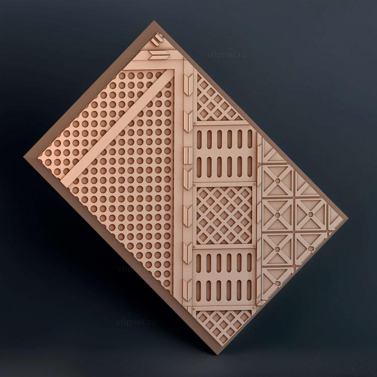 Прямоугольник 60x40 мм с основанием indr 20