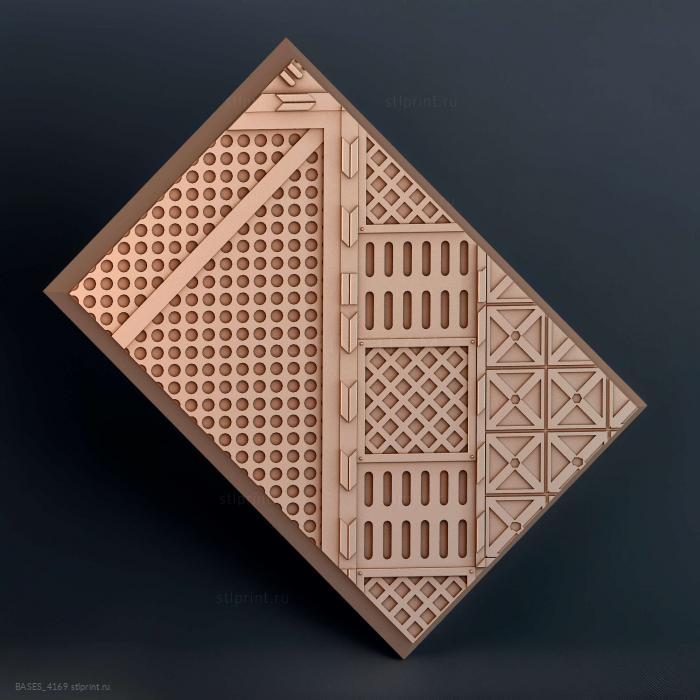 Прямоугольник 60x40 мм с основанием indr 20
