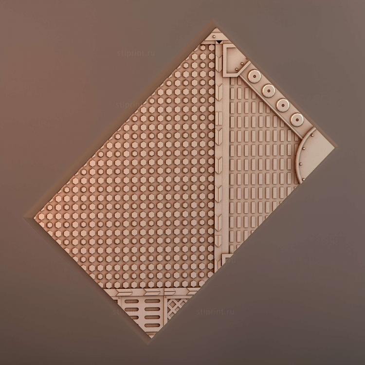 Прямоугольное основание 75x50 мм indr 03