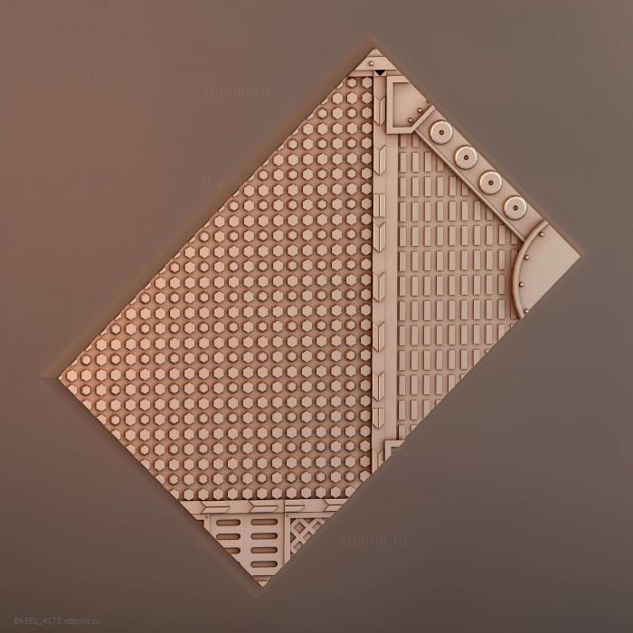 Прямоугольное основание 75x50 мм indr 03
