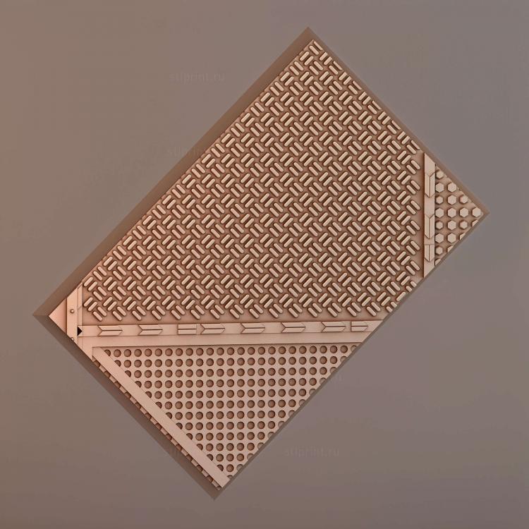 Прямоугольное основание 75x50 мм indr 04