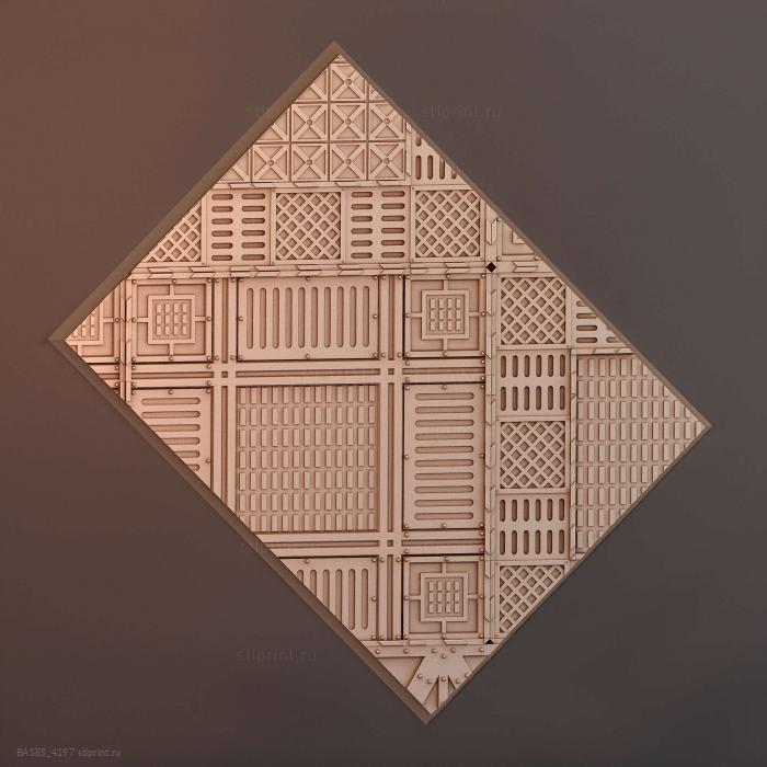 Прямоугольное основание 100x75 мм indr 04