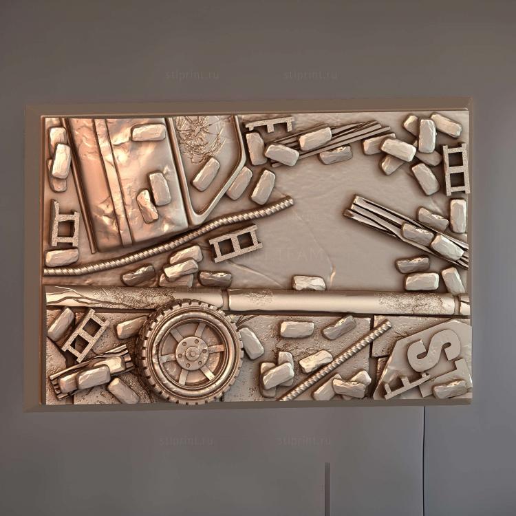 Магнит с квадратным основанием Urban Apocalypse 50x75 мм