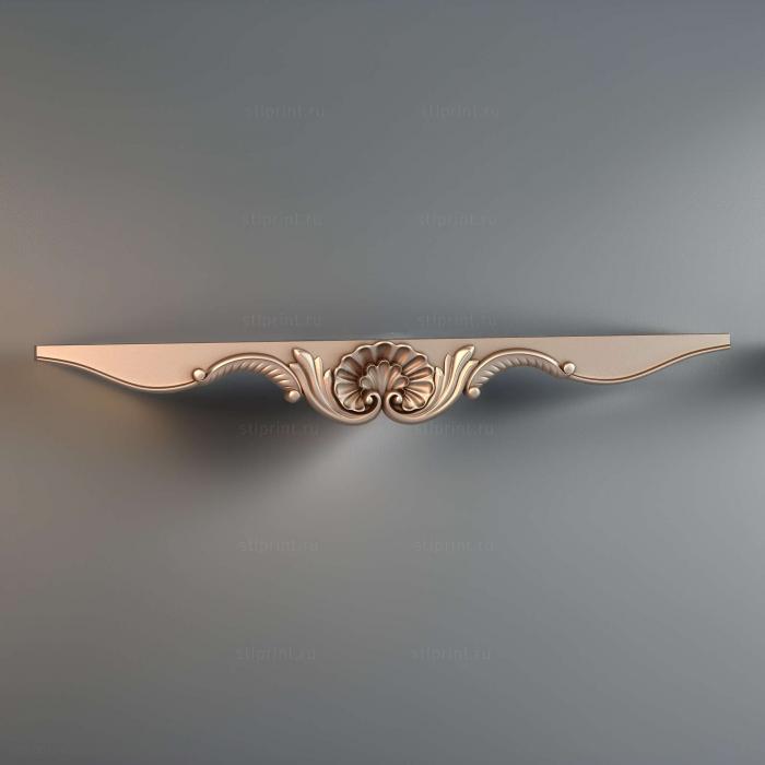 3d stl модель царги, файл для чпу