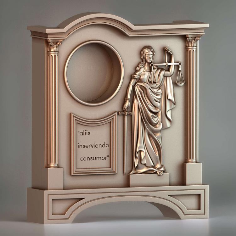 3d stl модель настольных часов, файл для чпу станка