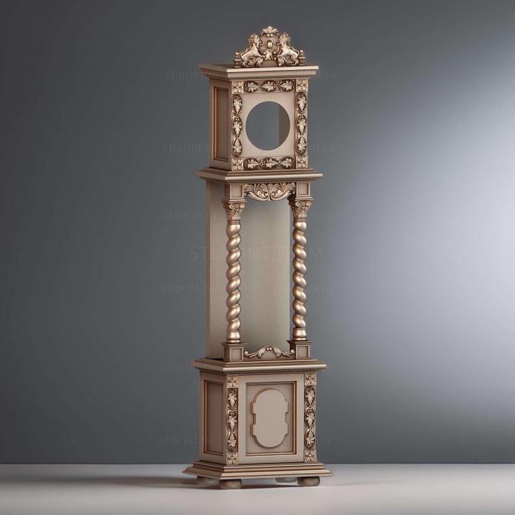 3d stl модель корпуса напольных часов