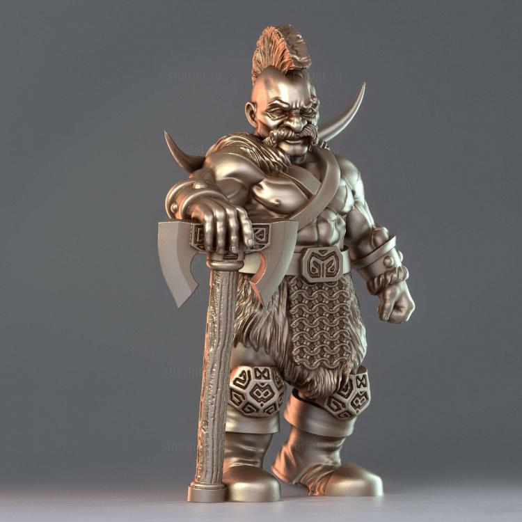Бодун-Карлик-Варвар-Герой 3D
