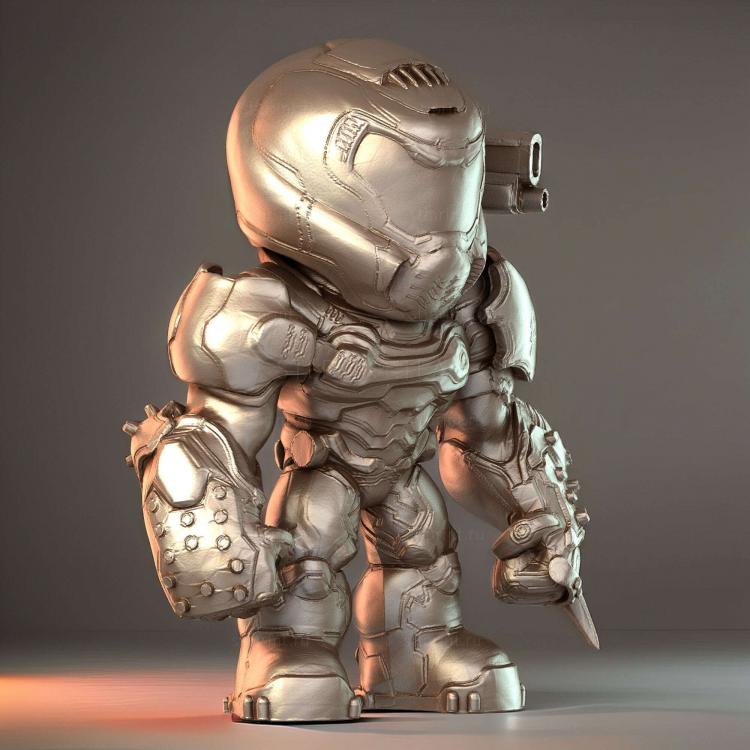 Игрушка doom slayer, doom eternal