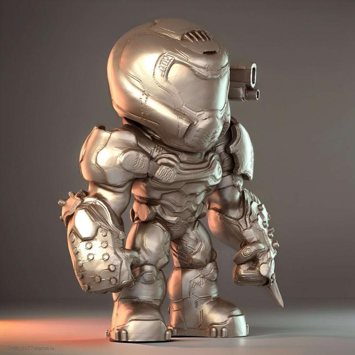 Игрушка doom slayer, doom eternal