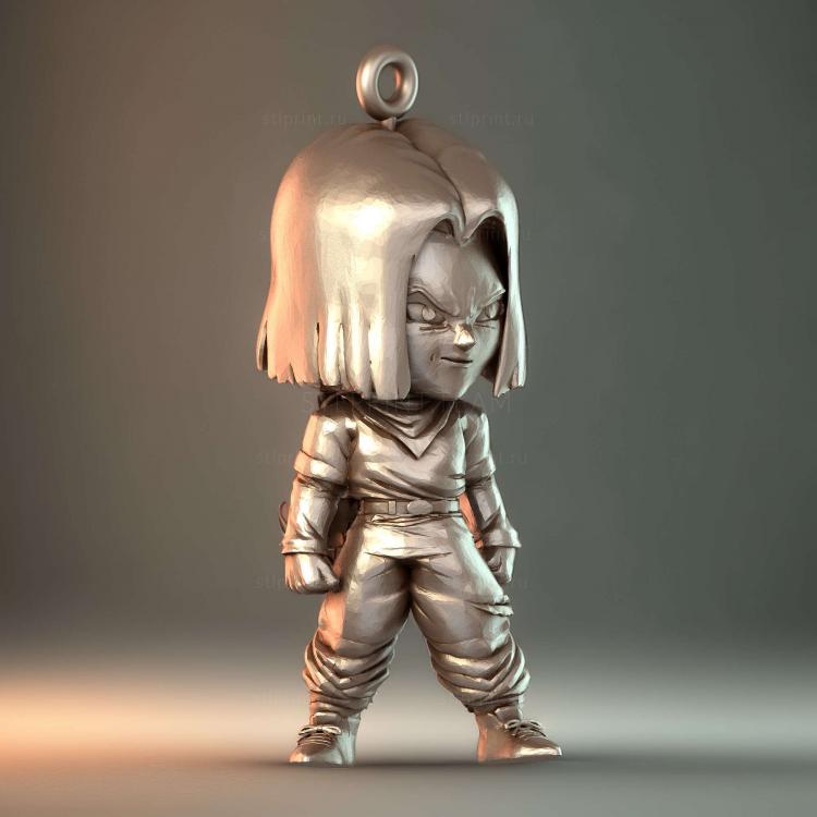 Брелки для ключей Androide 17 keychain