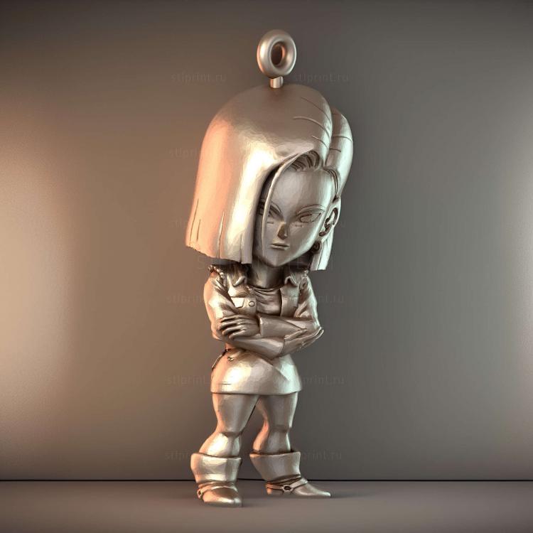 Брелки для ключей Androide 18 keychain