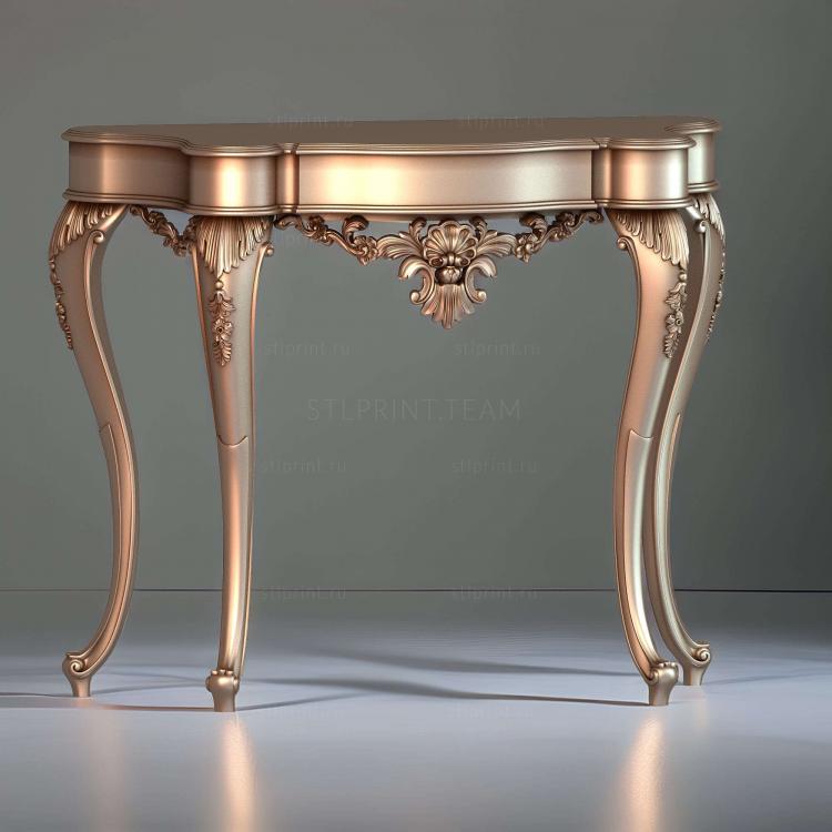 3d stl модель консольного столика
