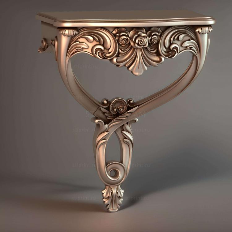 3d stl модель консольного столика