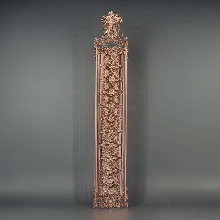 3d stl модель накладки на дверь декоративной