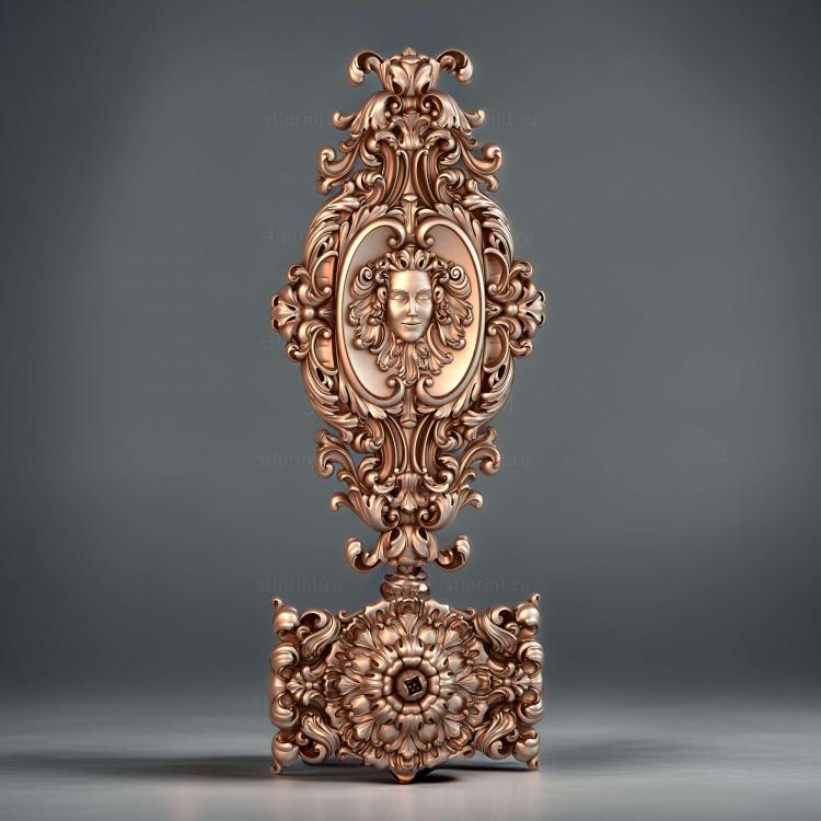 3d stl модель дверной накладки