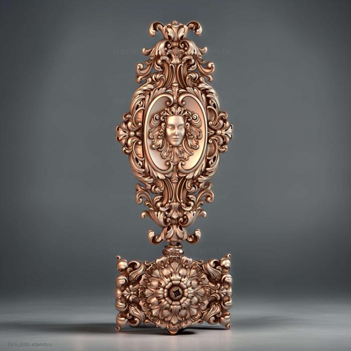 3d stl модель дверной накладки