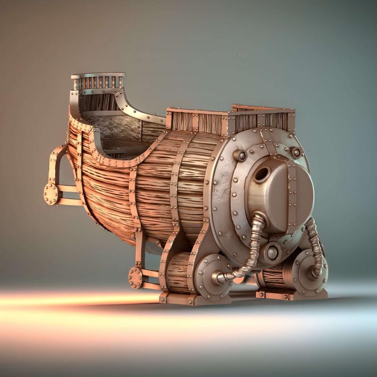 База Небесной Баржи Barrel Tech