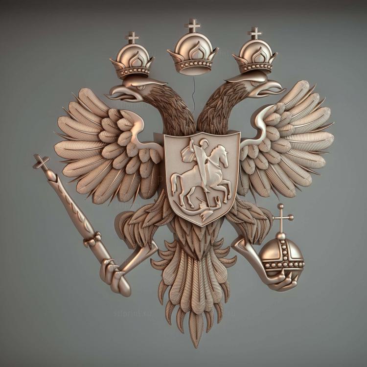Герб с орлом в круге
