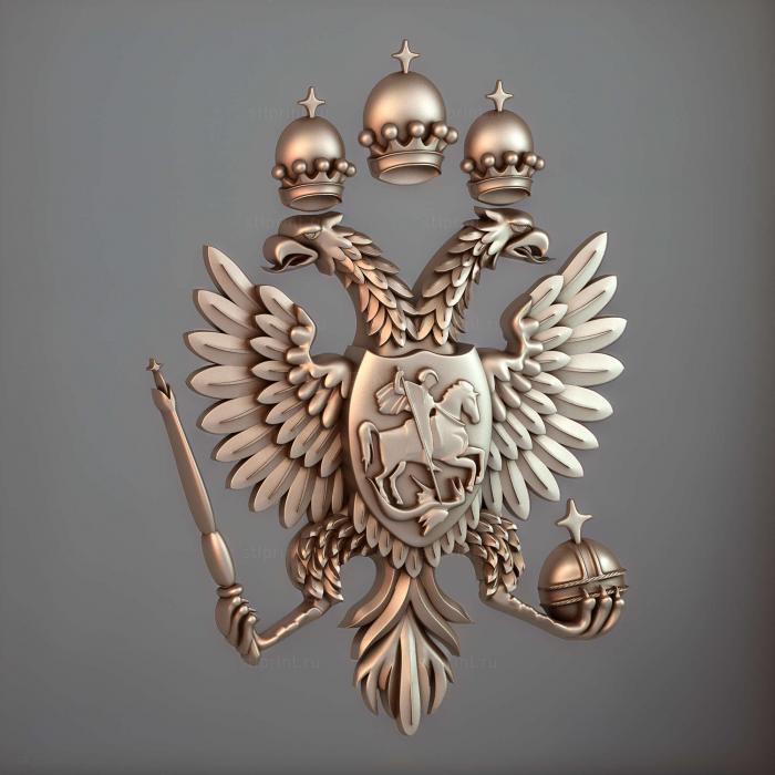 Герб с двумя орлами и коронами